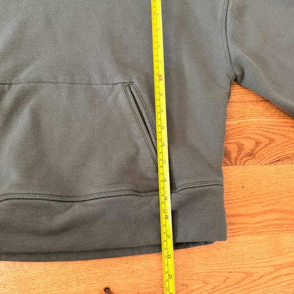 ALO Yoga Oversized Low Key Hoodie with Bell Sleeves in Army Green (Size XS) - Picture 7 of 9